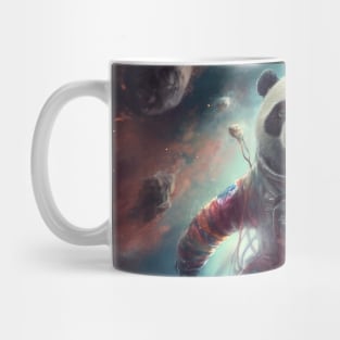 Cosmic Serenity: Panda Astronaut in the Vastness of Space Mug